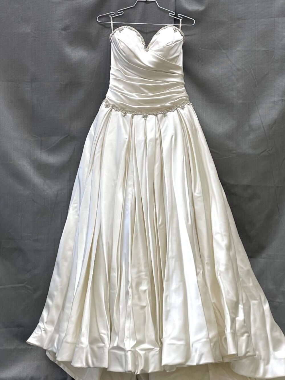 Satin Ballgown Pnina Tornai Princess Corset Wedding Gown - Picture 3 of 13